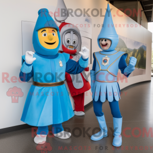 Sky Blue Swiss Guard mascot...