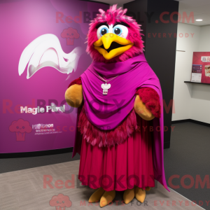 Magenta Eagle mascot...