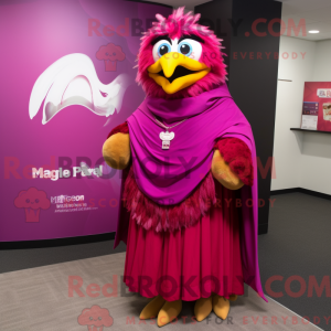 Magenta Eagle maskot...