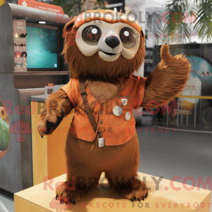 Rust Sloth mascottekostuum...