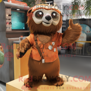Rust Sloth maskot kostume...