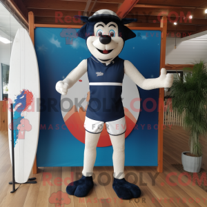 Navy Stilt Walker maskot...