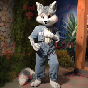 Gray Fox mascot costume...