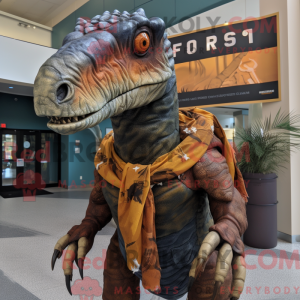 Rust Spinosaurus mascot...