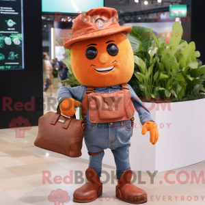 Rust Beet mascot costume...