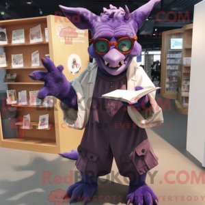 Purple Gargoyle mascot...