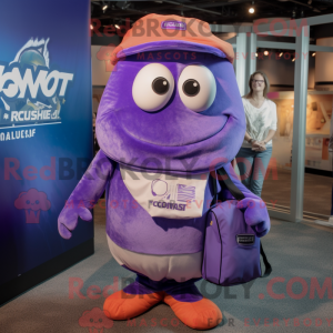 Postava maskota Purple Clam...