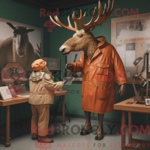 Rust Irish Elk mascot...