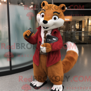 Rust Weasel maskot drakt...