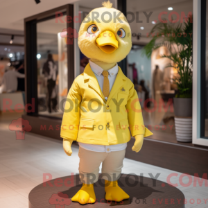 Lemon Yellow Gosling mascot...