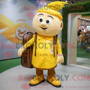 Yellow Chief mascot costume...
