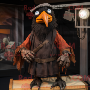 Rust Crow mascot costume...