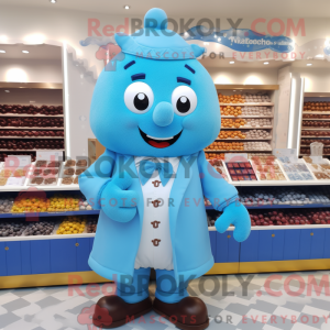 Sky Blue Chocolates mascot...