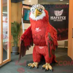 Red Haast S Eagle mascot...