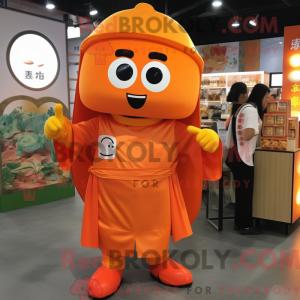 Orange Pho maskot kostume...