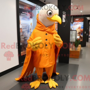 Orange Bald Eagle mascot...