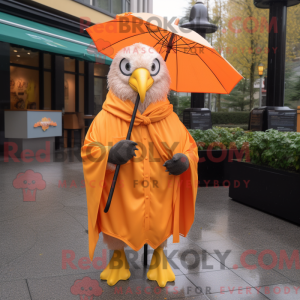 Orange Bald Eagle maskot...