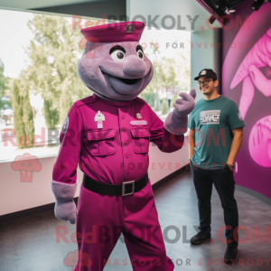 Magenta Soldier mascot...