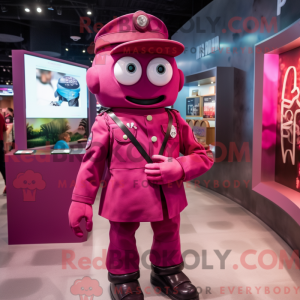 Magenta Soldier mascot...