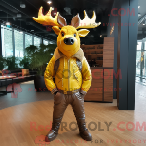 Costume de mascotte d élan...
