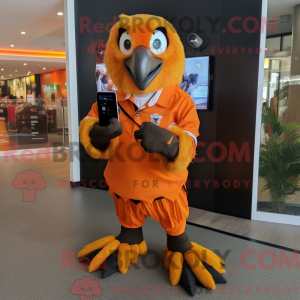 Orange Haast S Eagle mascot...