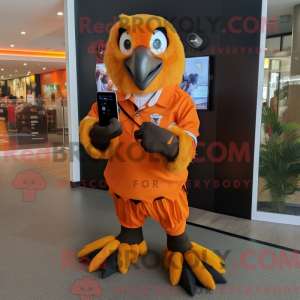 Orange Haast S Eagle maskot...