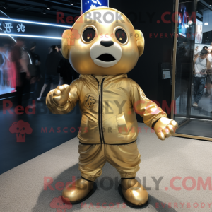 Gold Pho mascot costume...