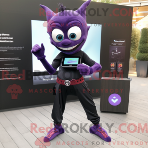 Purple Vampire mascot...