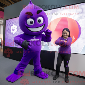 Purple Vampire mascot...