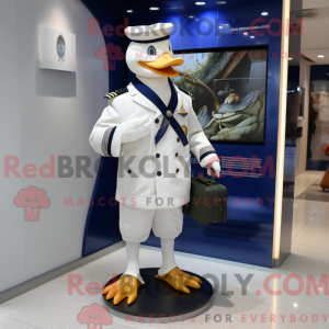 Navy Goose mascot costume...