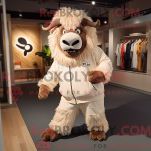 Mascotte de Yak beige...