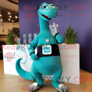 Teal Brachiosaurus...