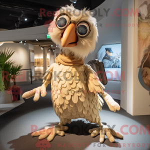 Beige Archeopteryx mascot...