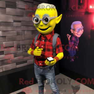 Yellow Vampire mascot...