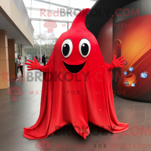 Red Stingray mascot costume...