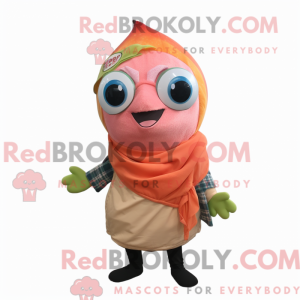 Peach Tuna mascot costume...