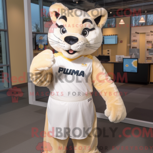 Kremowa maskotka Puma która...