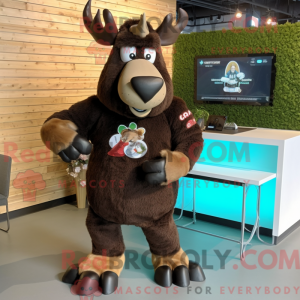 Costume de mascotte d élan...