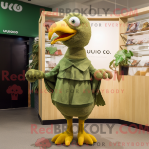 Olive Dodo Bird mascot...