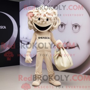 Mascotte de Méduse beige...