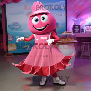 Pink Ceviche mascot costume...
