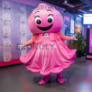 Pink Ceviche mascot costume...