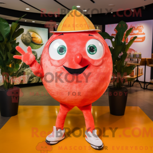 Rød grapefrugt maskot...