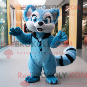 Sky Blue Civet mascot...