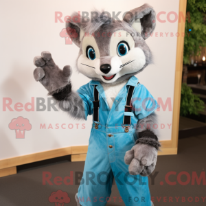 Sky Blue Civet mascot...