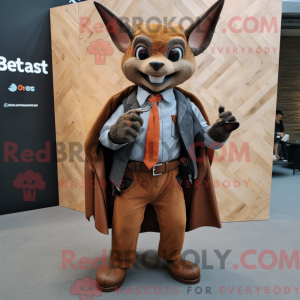 Rust Bat-maskot-draktfigur...