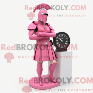 Pink Spartan Soldier maskot...