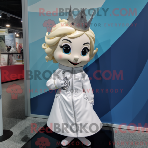 Hvit Queen maskot...