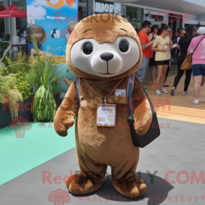 Brown Seal maskot...