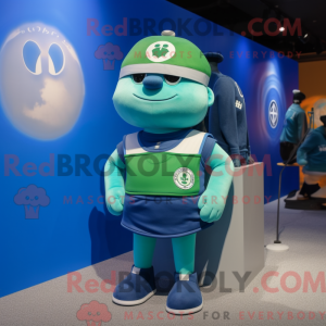 Blue Irish Flag mascot...